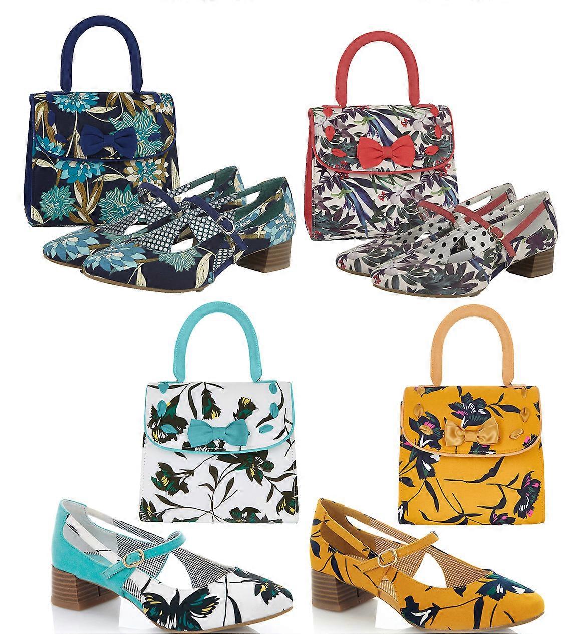 Ruby Shoo Women's Iris Pumps & Matching Santiago Bag
