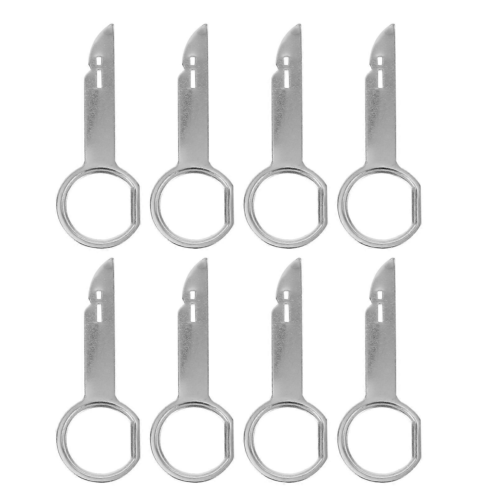 Media Player Release Key Car Stereo CD Player Maintenance Silver 8Pcs