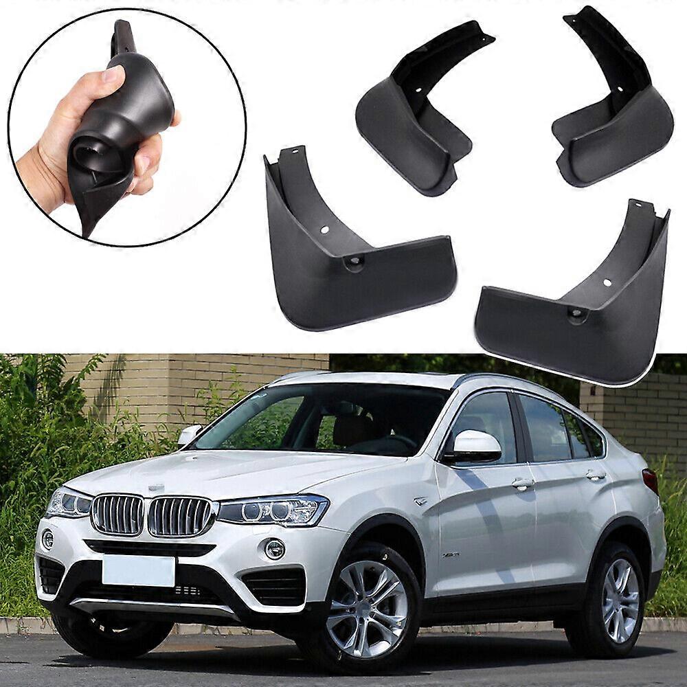 Συμβατός λασπωτής λασπωτής φτερών λασπών λασπών αυτοκινήτων 4Pcs για BMW X4 2014-2018 15 16 17