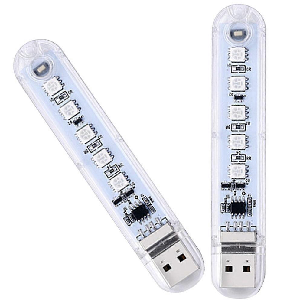 Car Interior Light Vehicle Atmosphere Lamp Night Use Compact Design 2Pcs