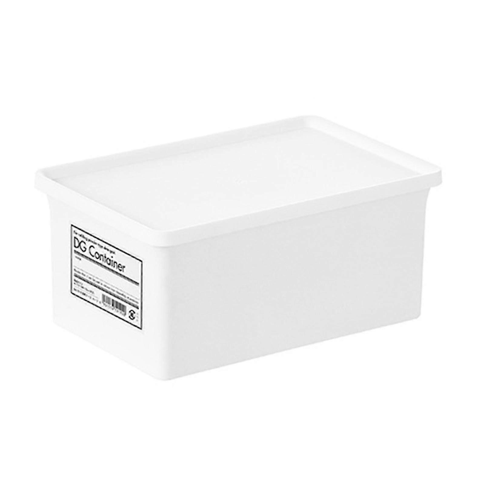 Dust-Proof Stackable Plastic Storage Container with Lid for Home Organization, Household Items Storage Box