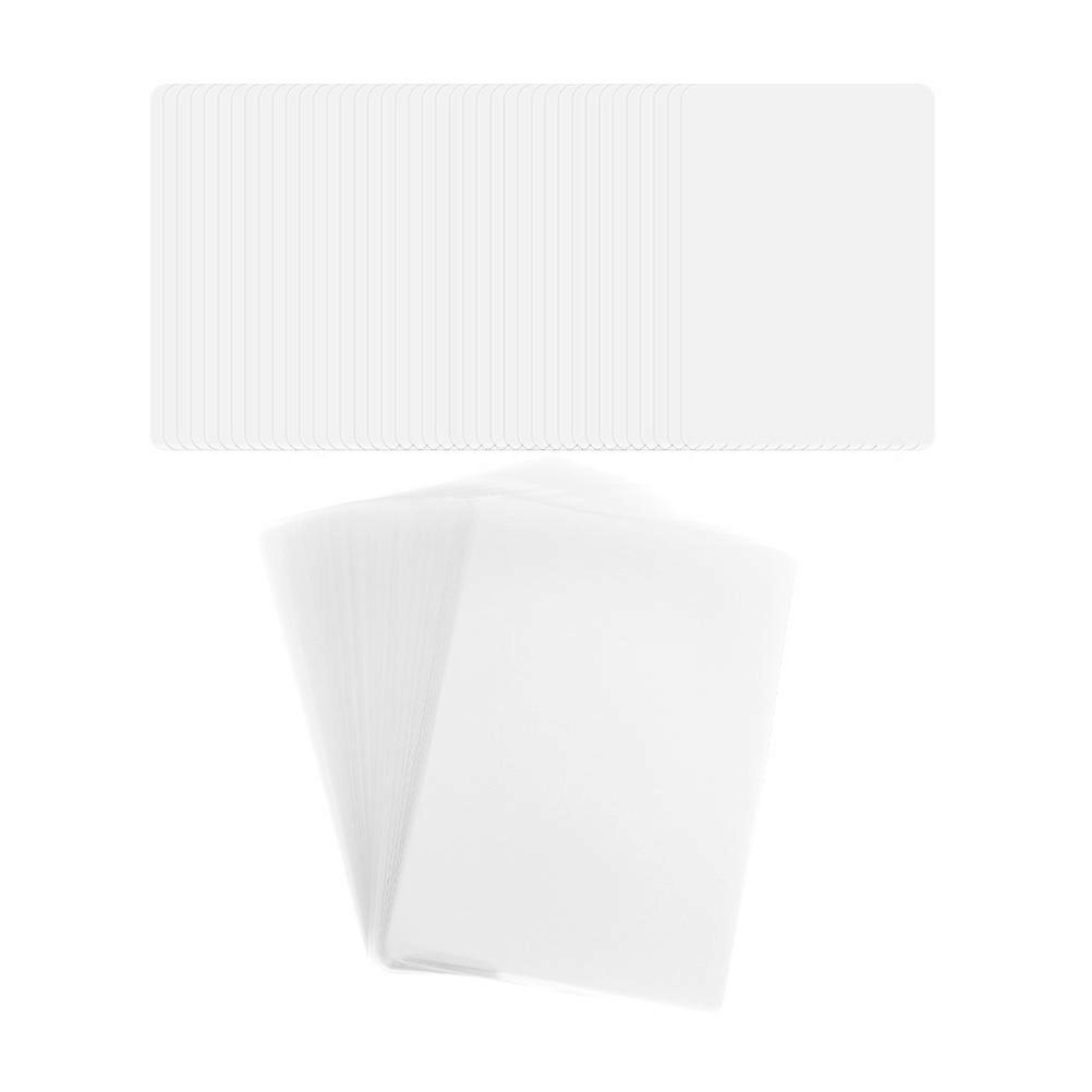 Laminate Sheets Small Laminating Clear Sheets FadeResistant Card Picture Displaying 9.70X6.70X0.01CM 100Pcs