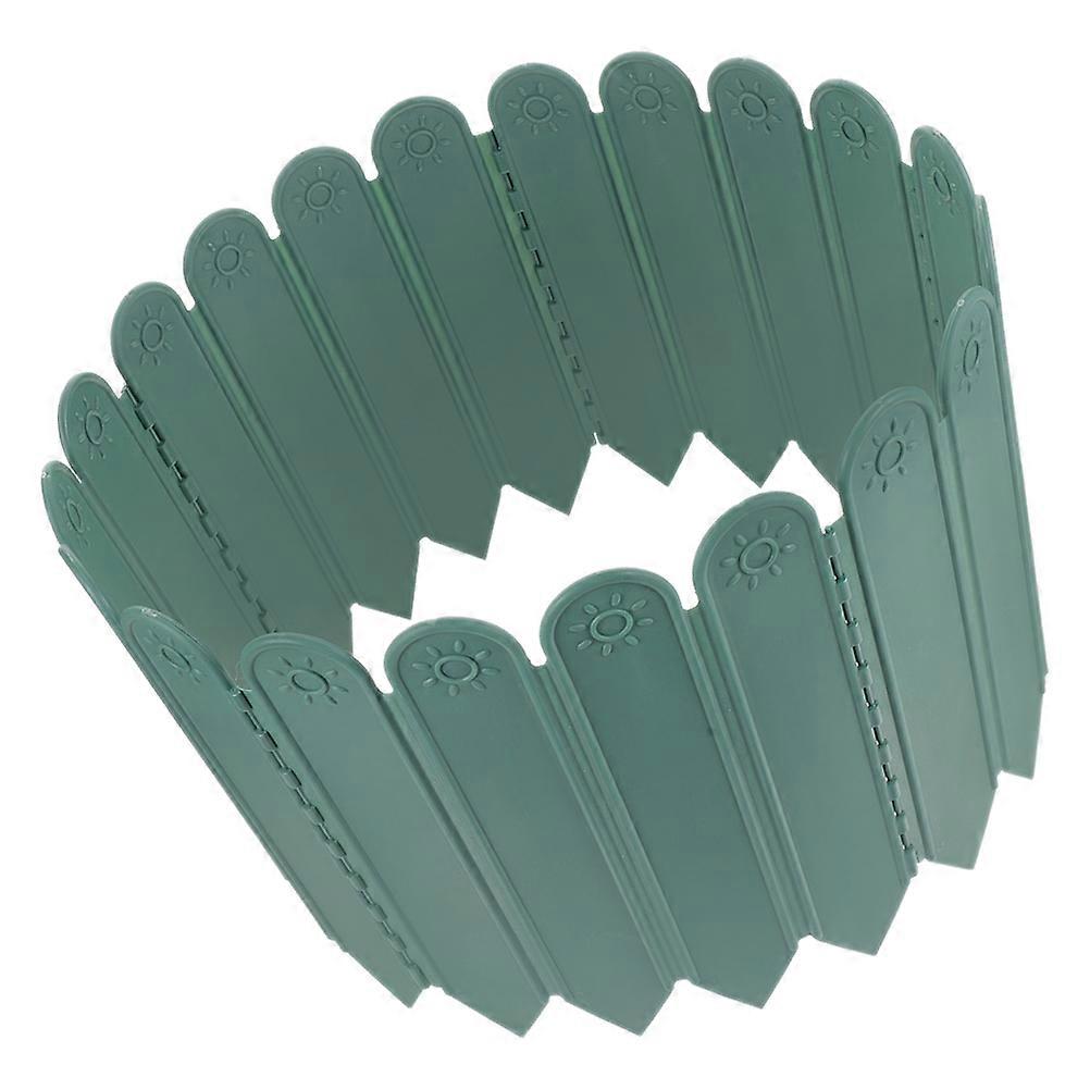 Courtyard Fence Small Plastic Fence For Outdoor Use Flat Panel 78.7 8.7 0.0in Garden Edging 1Pcs