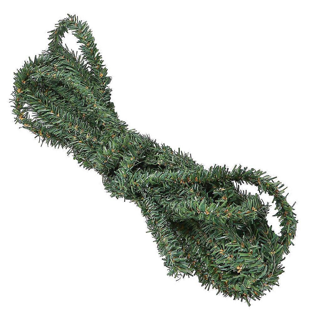 庭の装飾PVCパインガーランドクリエイティブパイン籐スタイルパーティーパインガーランド730.00X4.00X4.00CMグリーン1個