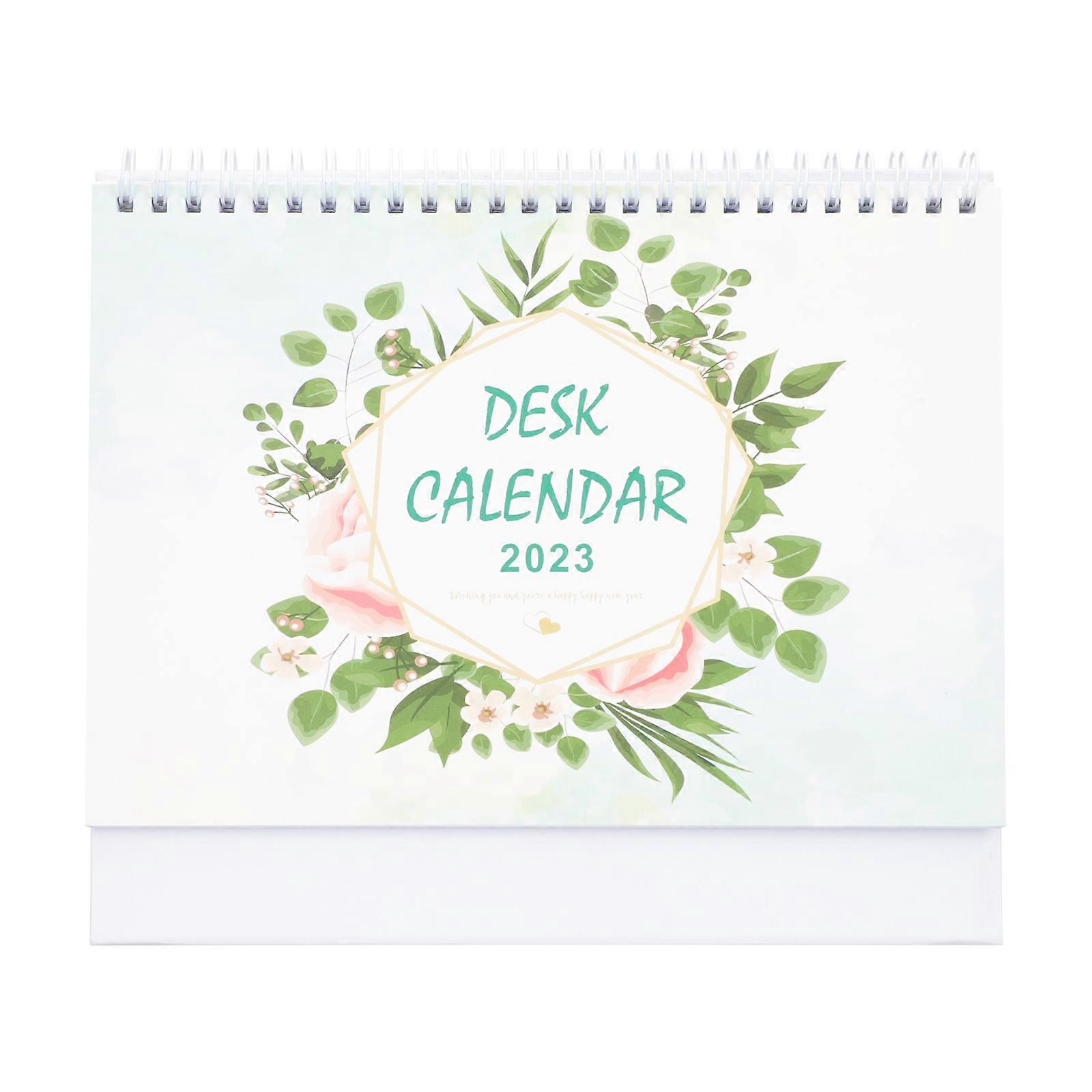 Office Desk Calendar Teacher's Desk Calendar 23x23cm Time Recording 1Pcs