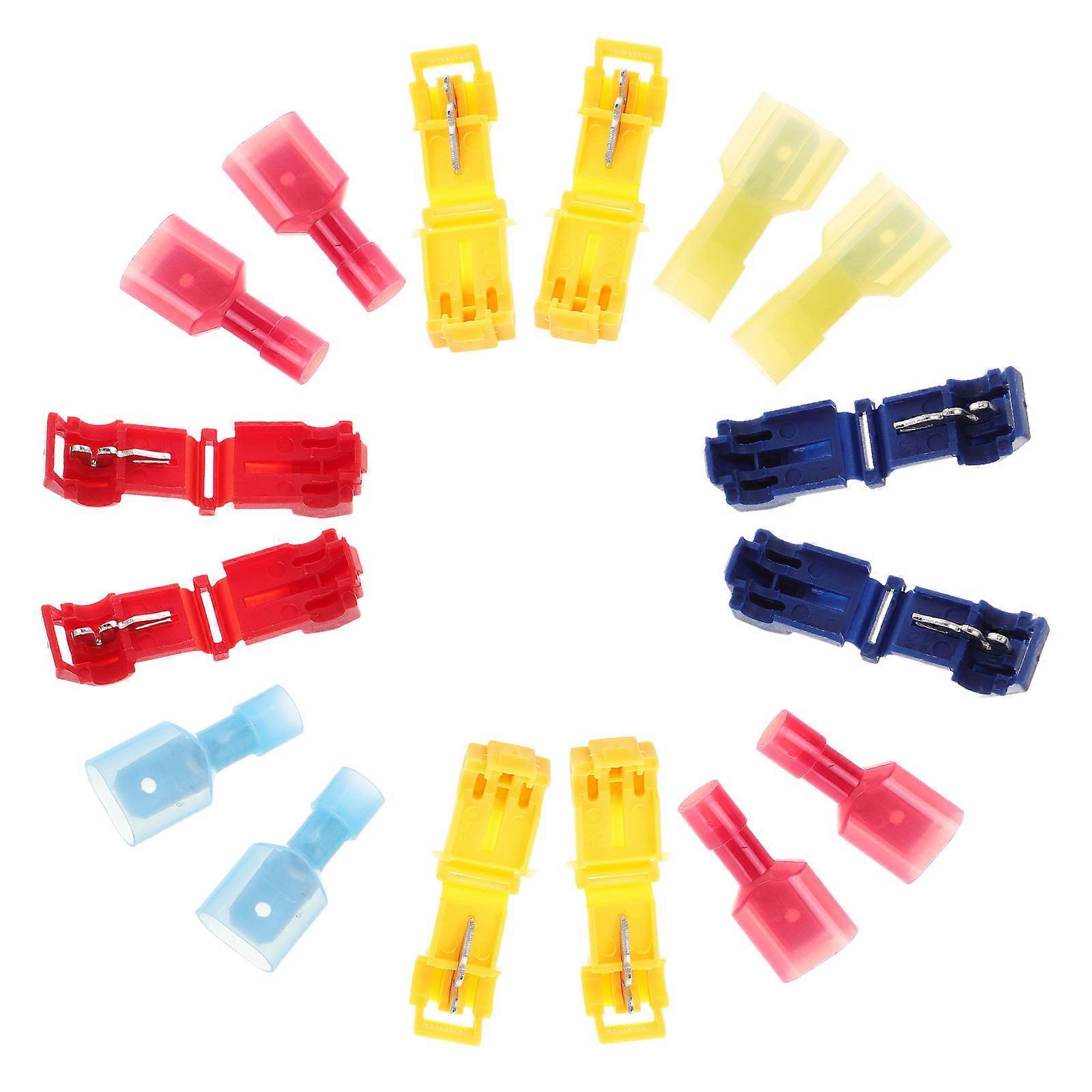 Wire Splice Kit T Tap Wire Connectors Versatile Connections for Automotive Projects Plastic 120Pcs