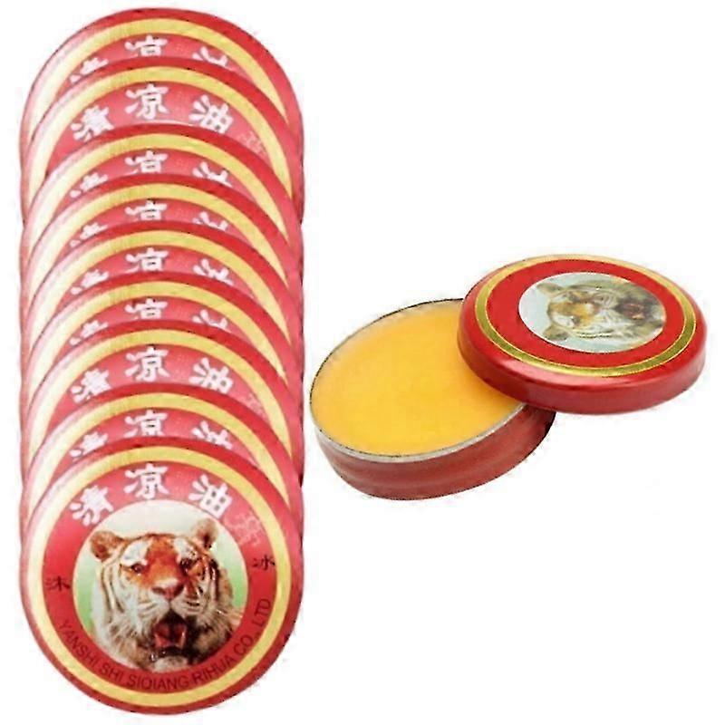 3/5/10 件虎牌精油香膏肌肉按摩器,用于清爽感冒、头痛、头晕