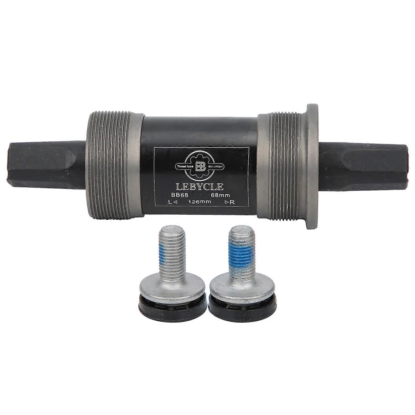 68mm Sealed Bottom Bracket, Square Tapered Bearing Metal MTB Bike Bottom Bracket with 126mm Screws