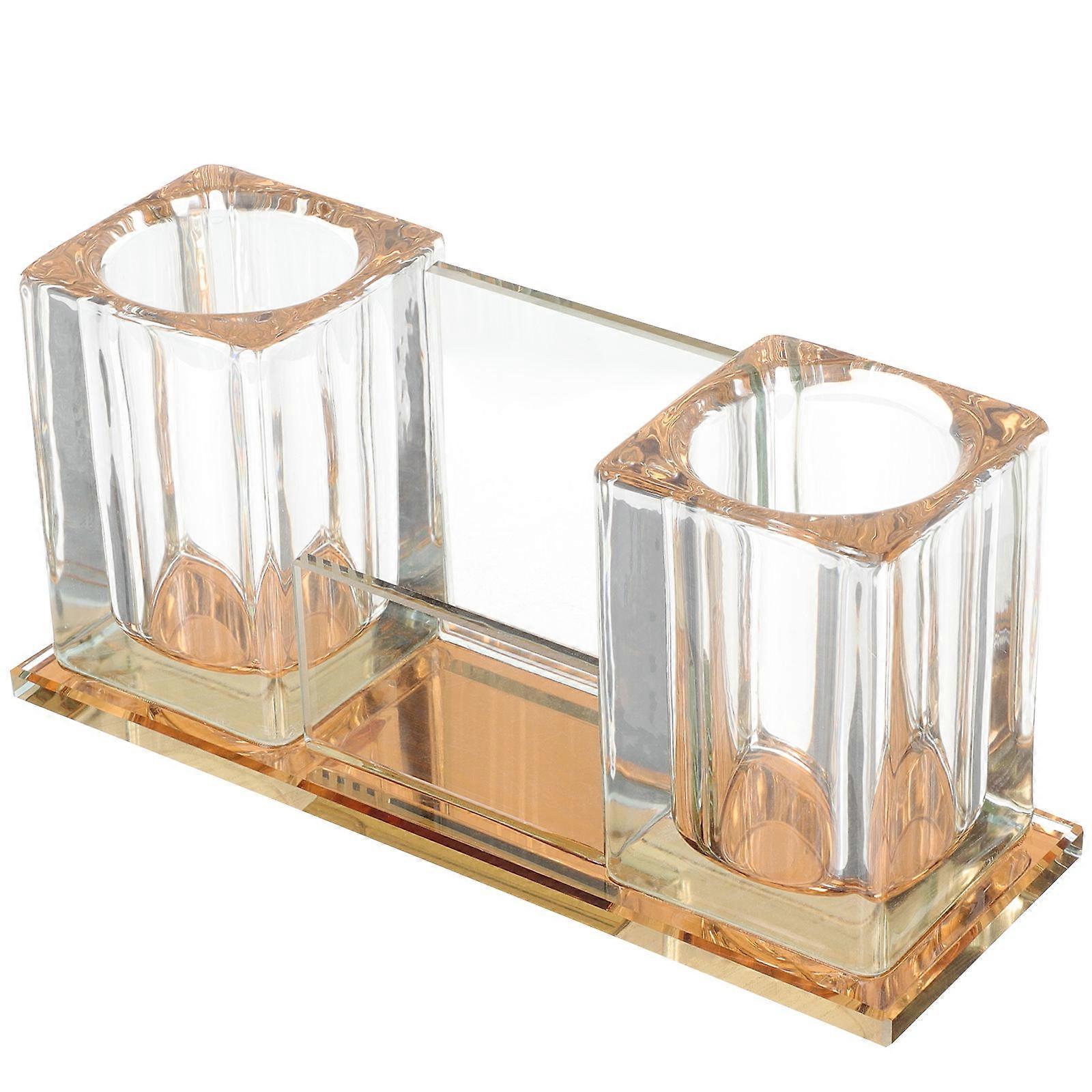 Microphone Stand Tabletop Square Shape Transparent Material For Stage Mic Storage Secure Base 1Pcs