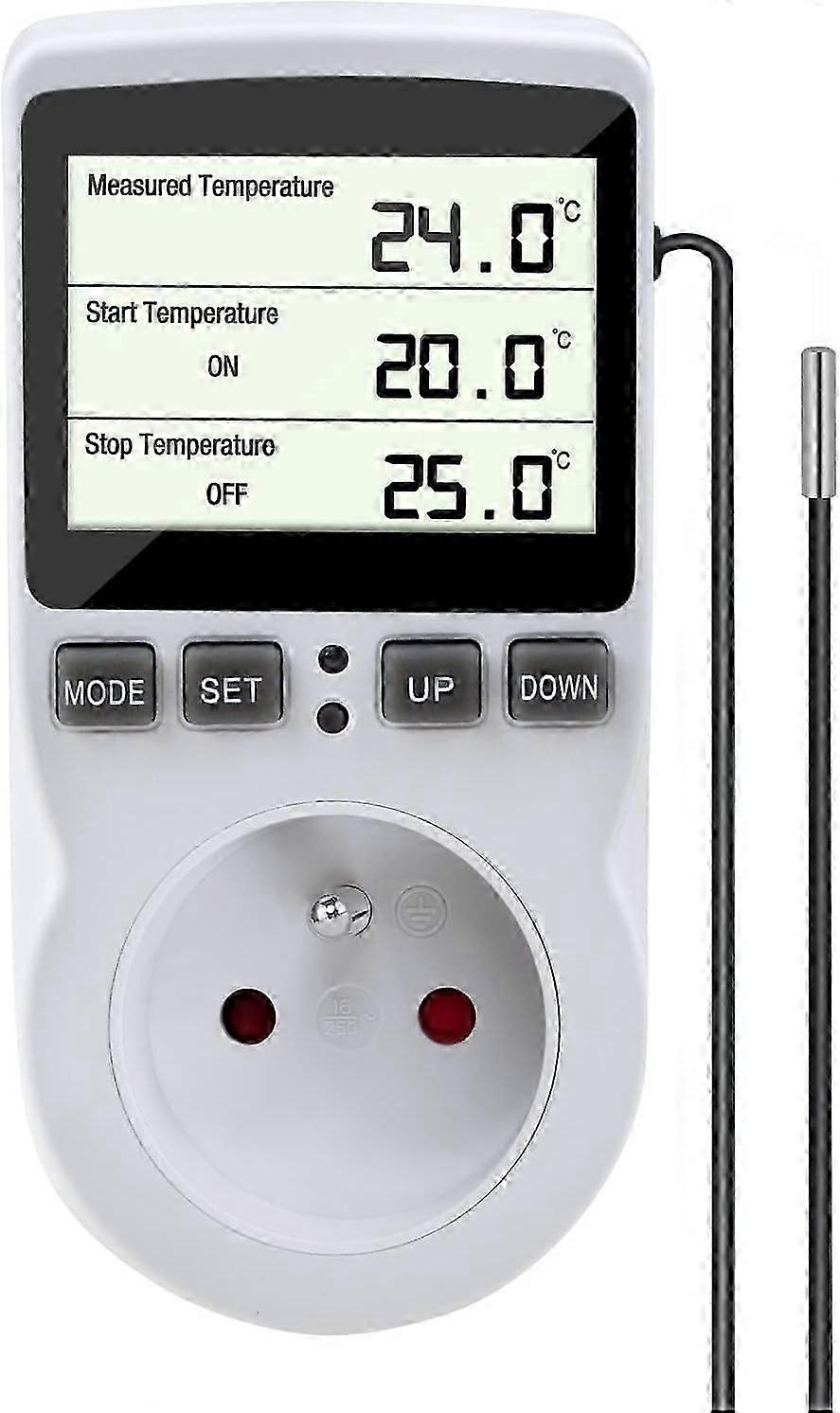 Thermostat Outlet - Digital Programmable Outlet Timer with Probe