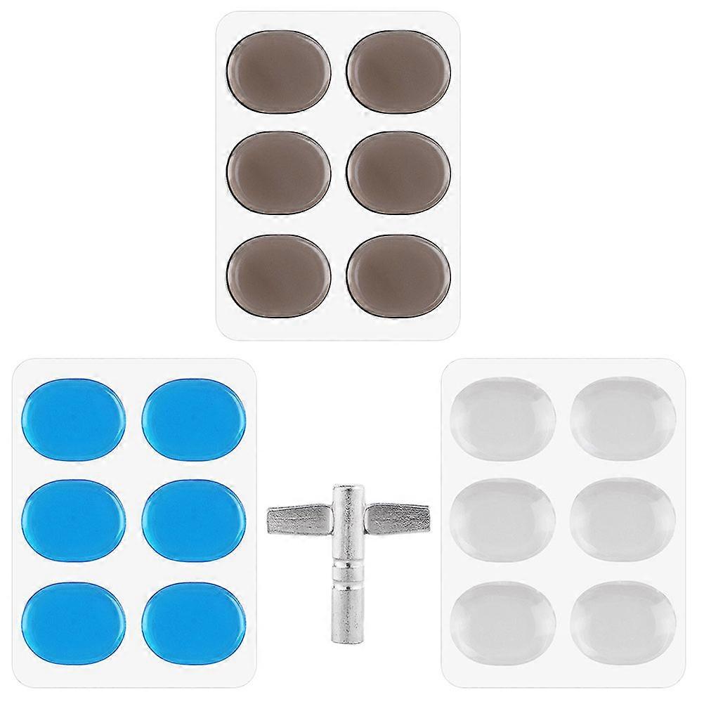 Drum Dampening Pad Set Drum Muffler For Practice Drum Change Vibration Frequency 3X2.5CM