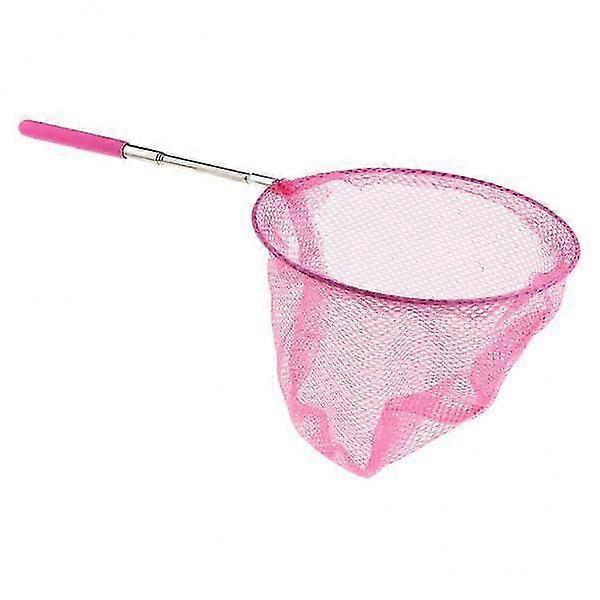 3xExtendable Insect Catching Butterfly Net Fishing Nets for Kid Play Pink