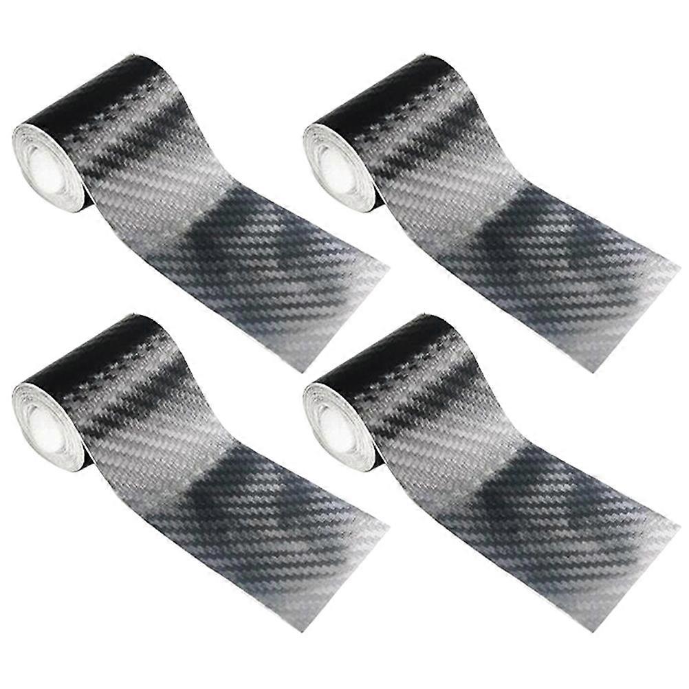 4pcs Stylish Dark Grey Car Stickers, Durable & Scratch Resistant Collision Door Protectors for All Vehicle Types