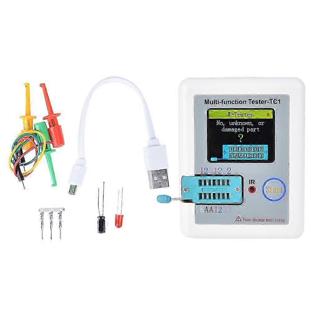 Tragbarer Multifunktions-Vollfarb-Grafikdisplay-Diode-Trioden-Kondensator-Transistor-Tester