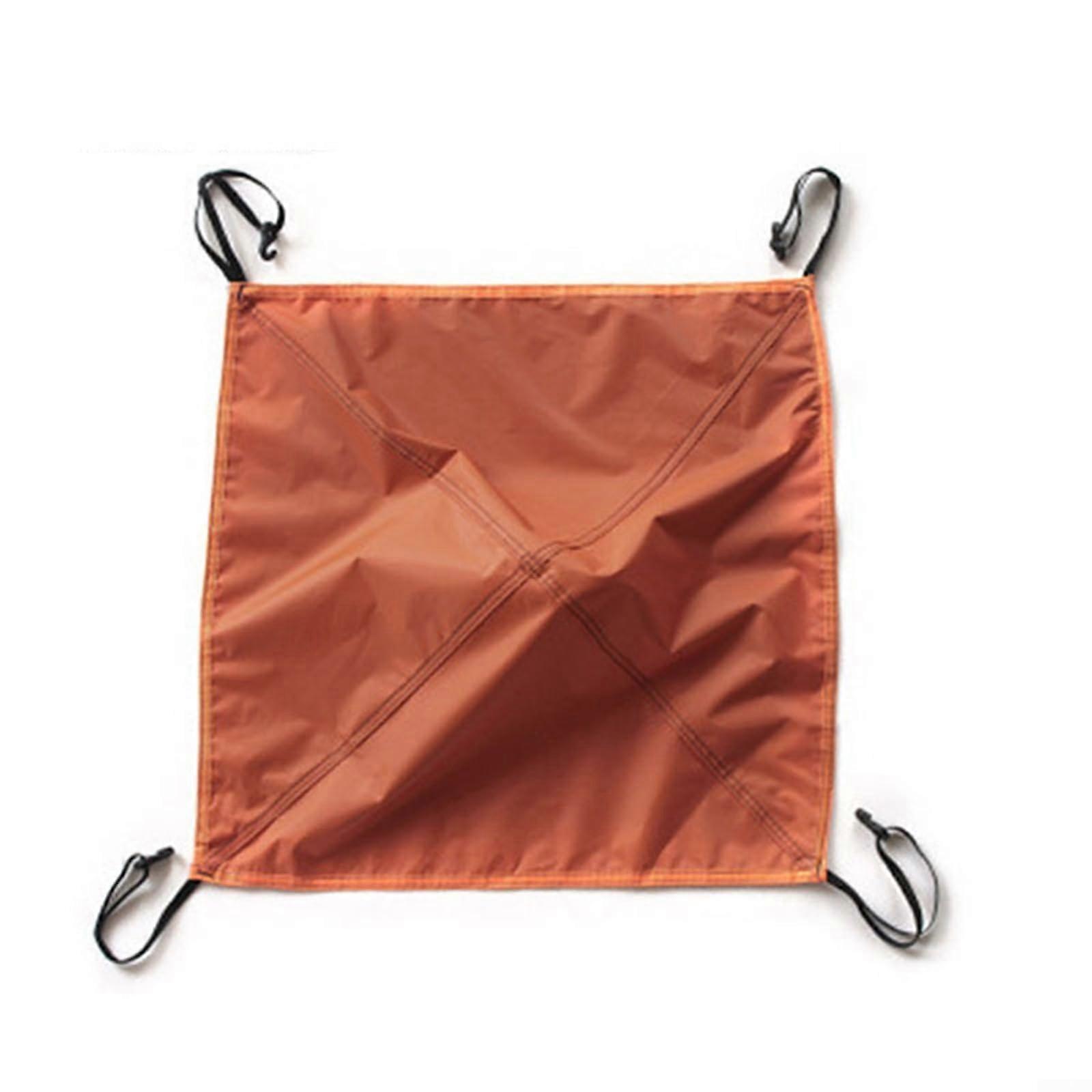 Sun Shade Tent Tarp Roof Cover Automatic Tent Overhead Cloth Cover Easy Setup (Orange)