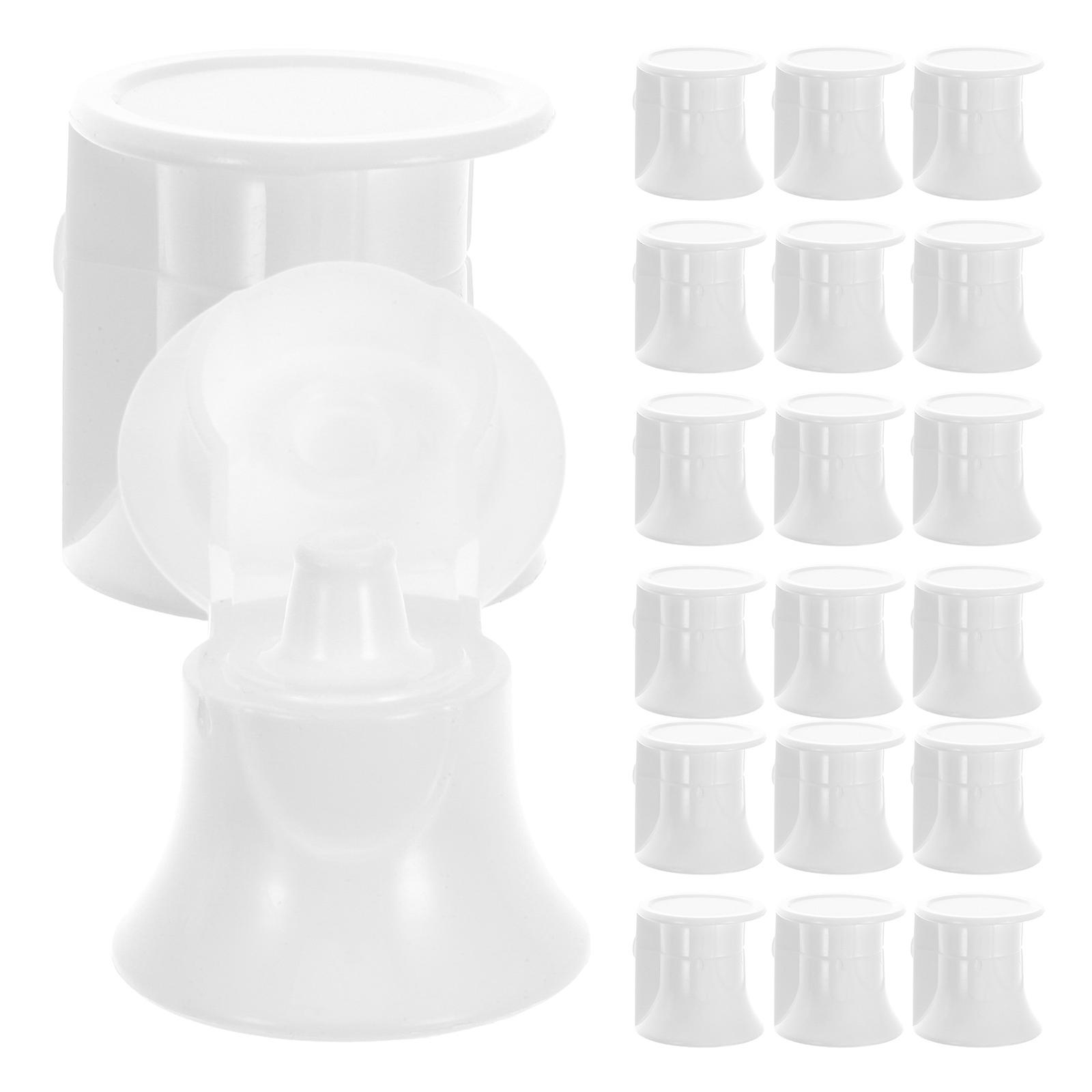 Hello Toothpaste Kids Toothpaste Pump Dispenser Topper Bathroom Use White 50Pack