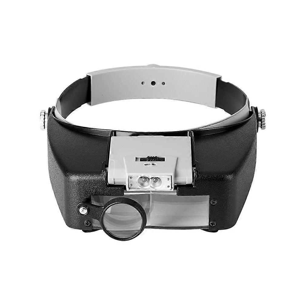 Head Mount Magnifying Glasses With LED Light for Crafts And Close Work