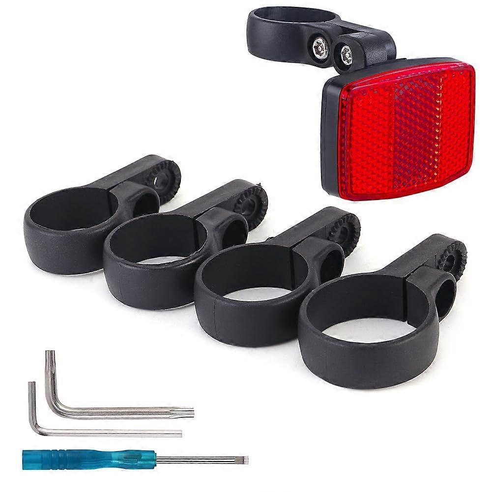 Bicycle Rear Reflector GPS Mount Waterproof Concealed Mount Reflective Tail Light Red for AirTag