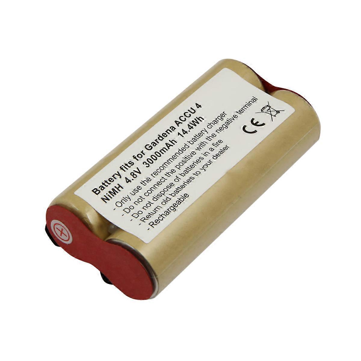 Gardena ACCU 4 Ni MH 4.8V 3000mAh 14.0Wh Batteri för grässaxar, beige