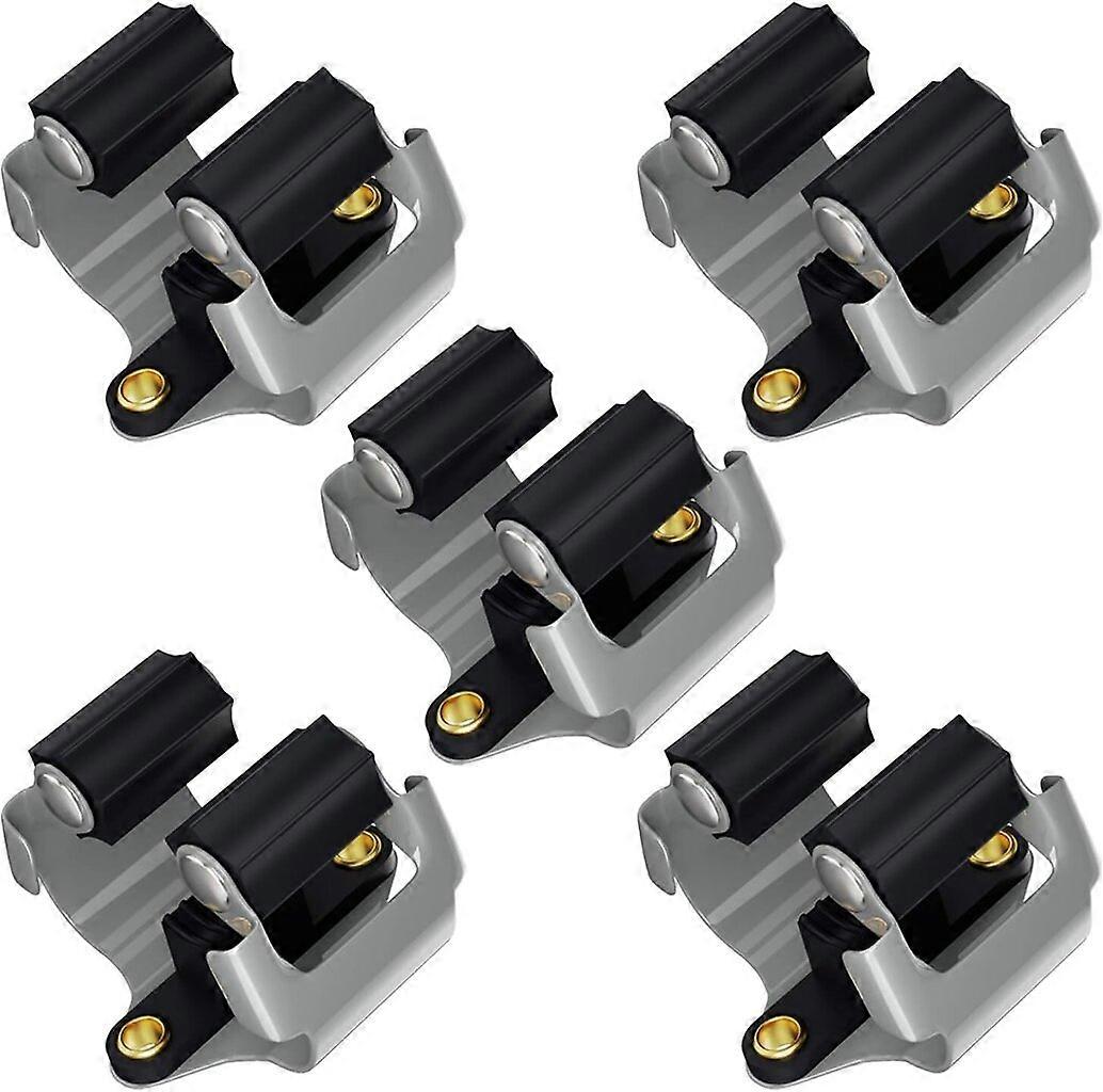 Set of 5 adjustable wall mount slot brackets