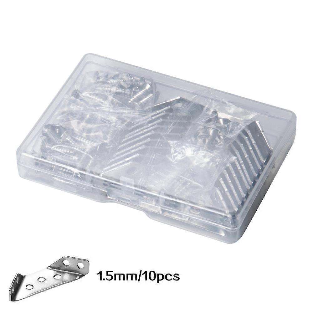 Heavy Duty Stainless Steel Corner Bracket Triangular Bracket Connectors with Holes for Bookshelves,