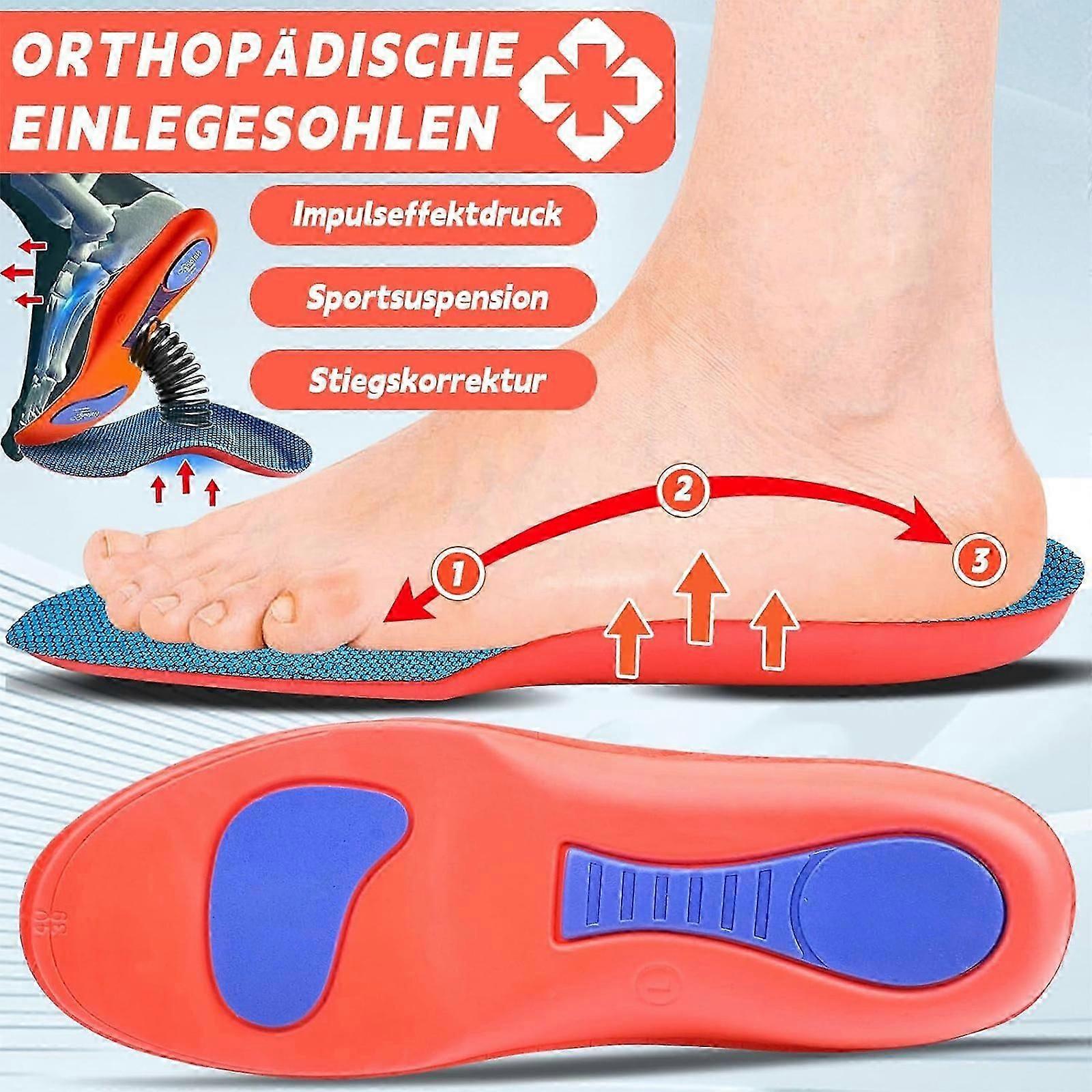 1 Pair of Orthopedic Insoles for arch support, Comfortable arch support Pressure relief, Plantar Fasciitis Insoles for Work