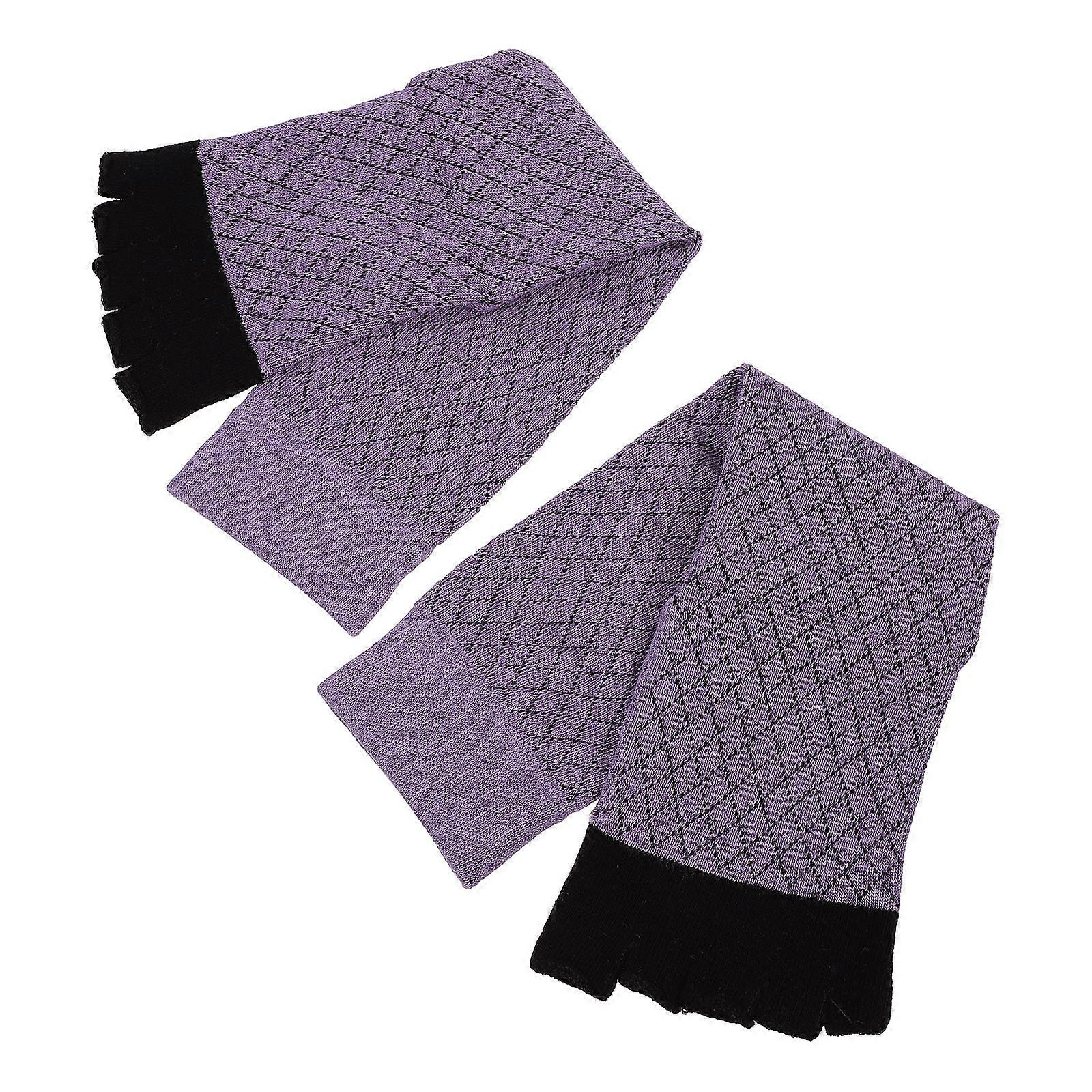 Purple Cotton Breathable SeparatedToes Socks for Daily Wear and Sports Activities, 1 Pair