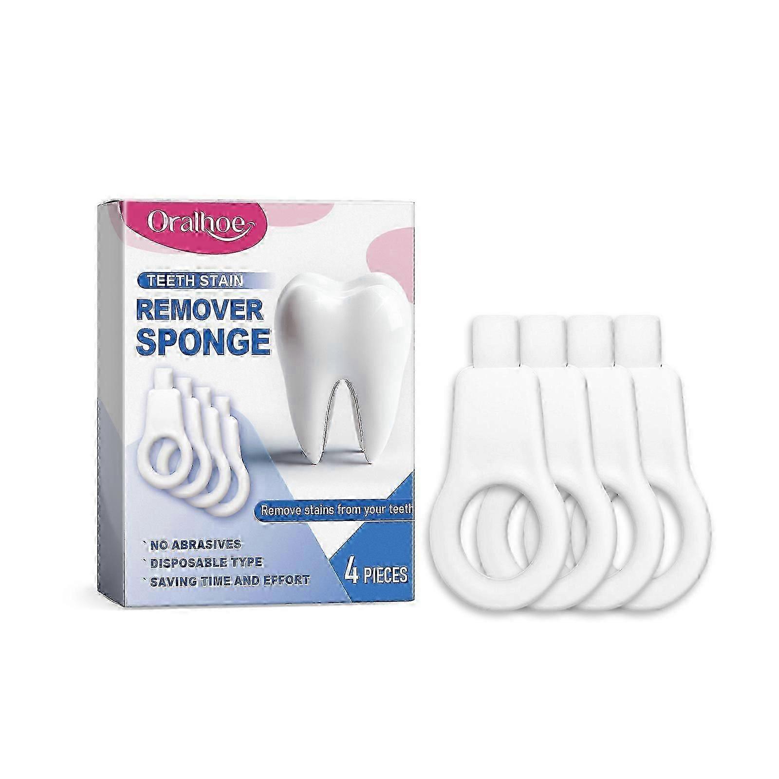 Spugna smacchiatrice per denti, gomma per macchie per denti in spugna nano, smacchiatore per denti per sigarette, tè e macchie di vino
