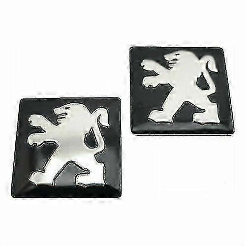 ​2 Pack 15mm Peugeot Key Badge Emblem Logo Stickers For 2/3 Button Flip Key Fob 306 Model Decals​