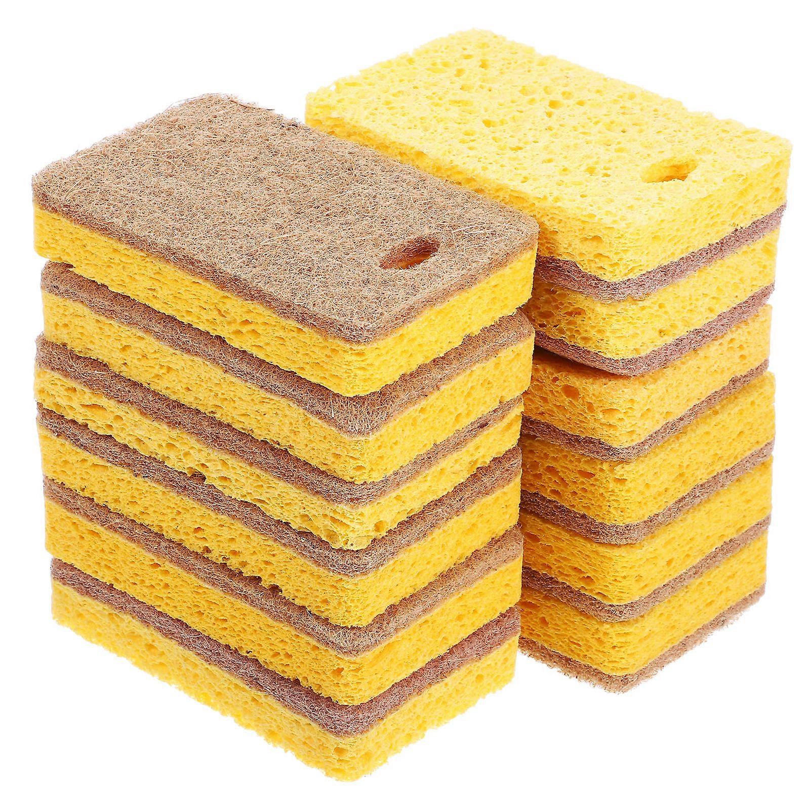 Eco Sponges Household Scrub Sponge for Multi Function Cleaning 12Pcs