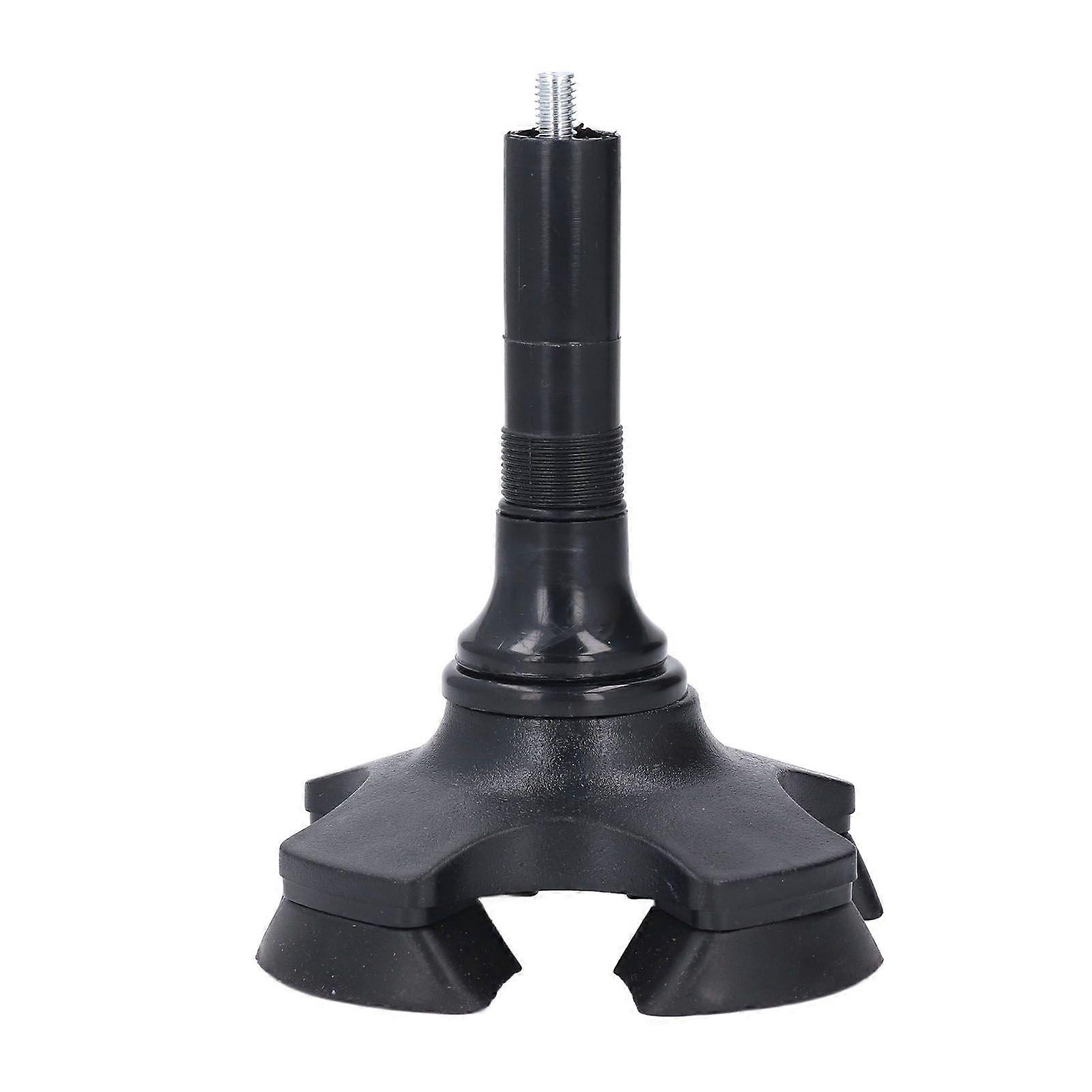 Cane Tip with 4 Support Foot ABS Aluminum Alloy Shock Absorption Self Standing Walking Cane Base Leg Attachment for Walking Stick YMHC