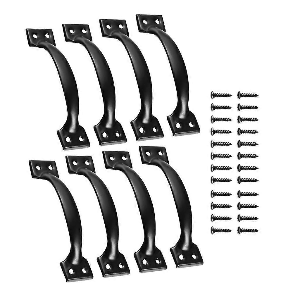 Vintage Pulls Handles Classic Cupboard Pulls High Hardness Bow Shape 8Pcs