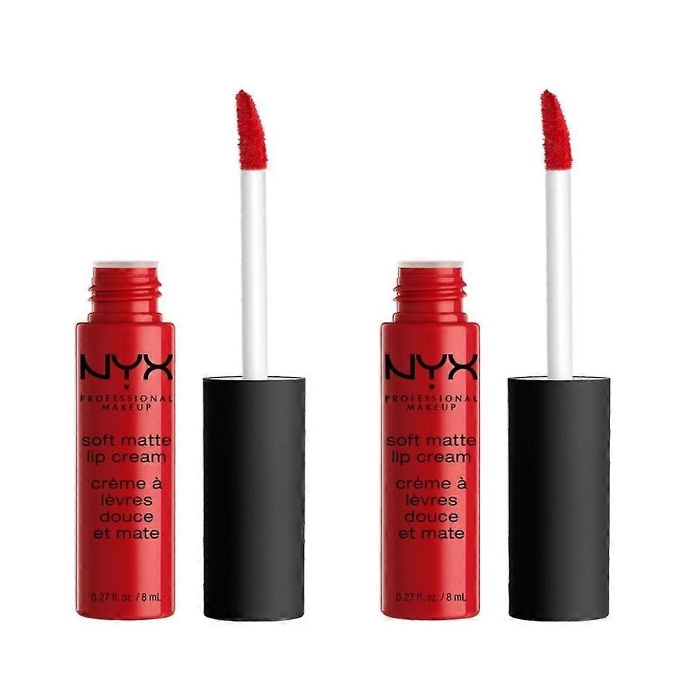 2 x NYX Soft Matte Lippencreme 8ml - Amsterdam