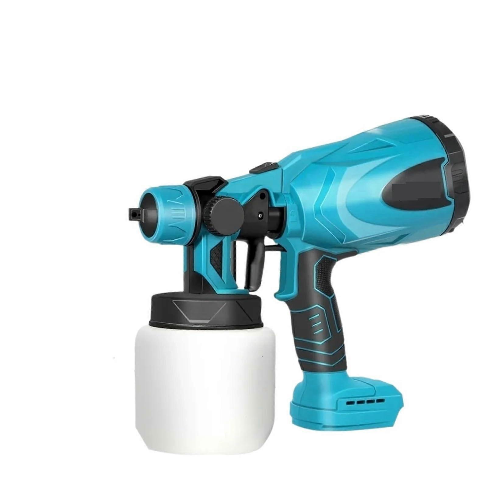 Lackierpistole Schnurlose Elektrische Spritzpistole 800 ml 18V Akku Farb-Spritzgerät Mit Durchflusskontrolle Airbrush System