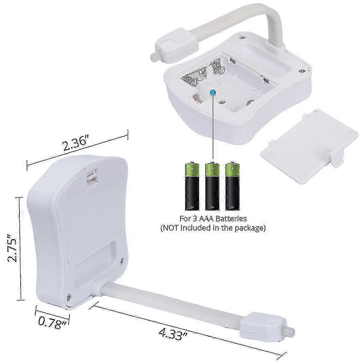 16-colors Motion Sensor Light(white, No Include 3 Aaa Batteries)