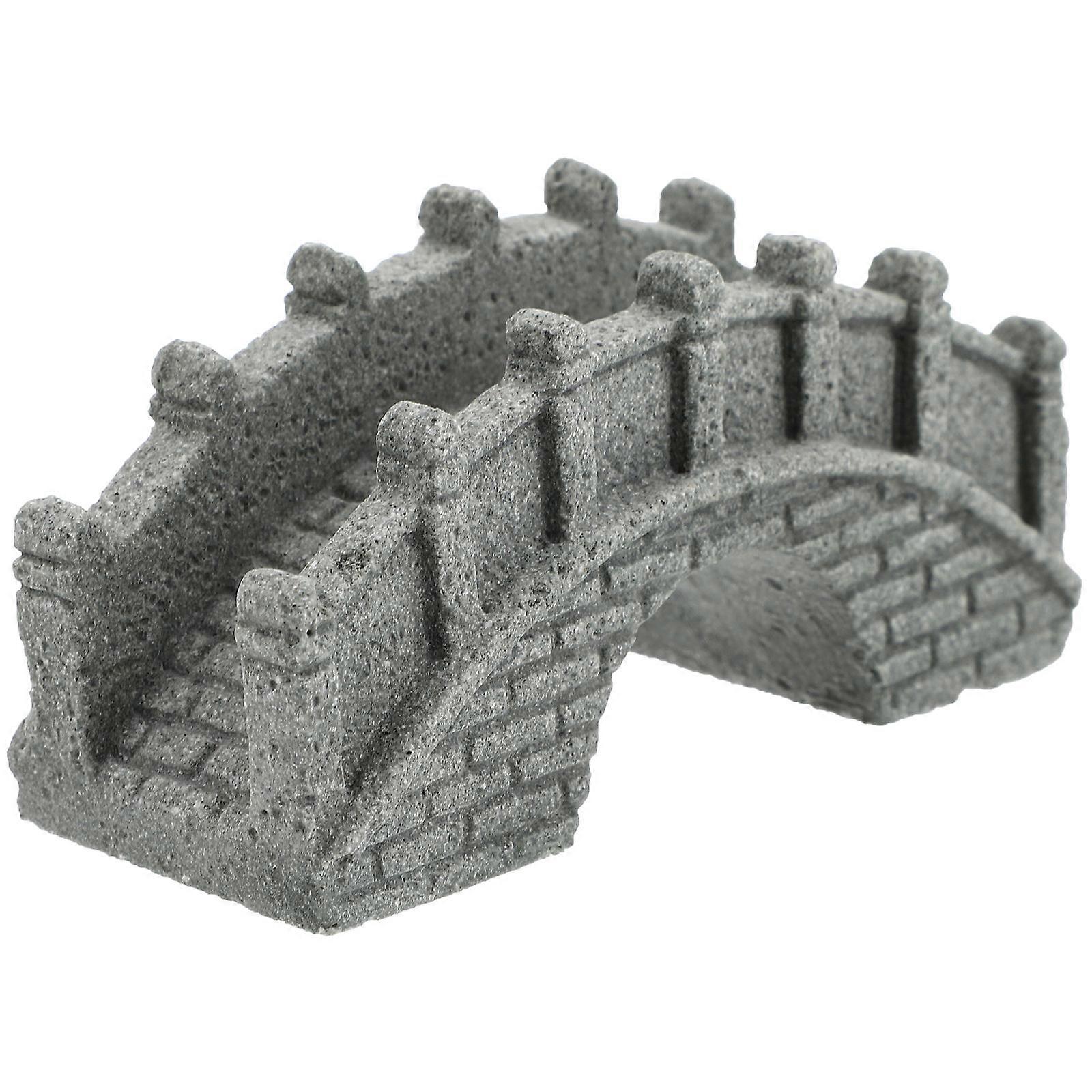 1Pc Simulated Stone Bridge Toy Lifelike Stone Model Bonsai Sandstone Craft