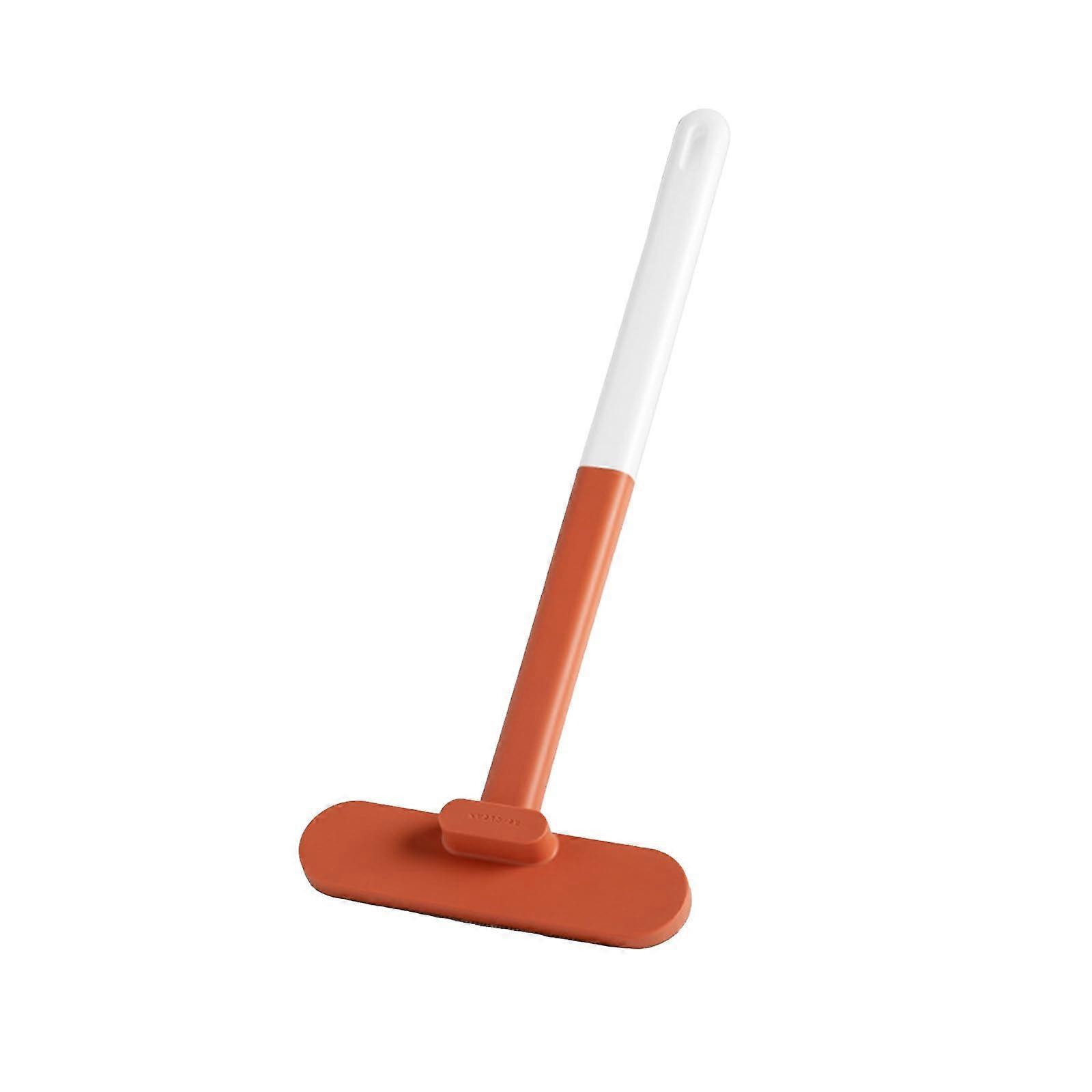 Wc Buerste Toilet Brush With Removable Handle For Window Grilles, Grille Cleaning Tool, Lattice Brush, Orange, One Size
