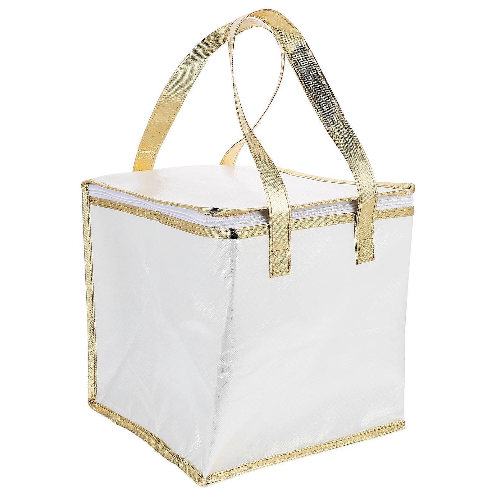 Pizza Insulated Bag Insulated Thermal Food Storage Bag Portable Handheld Bag Composite Material Simple Design 1Set