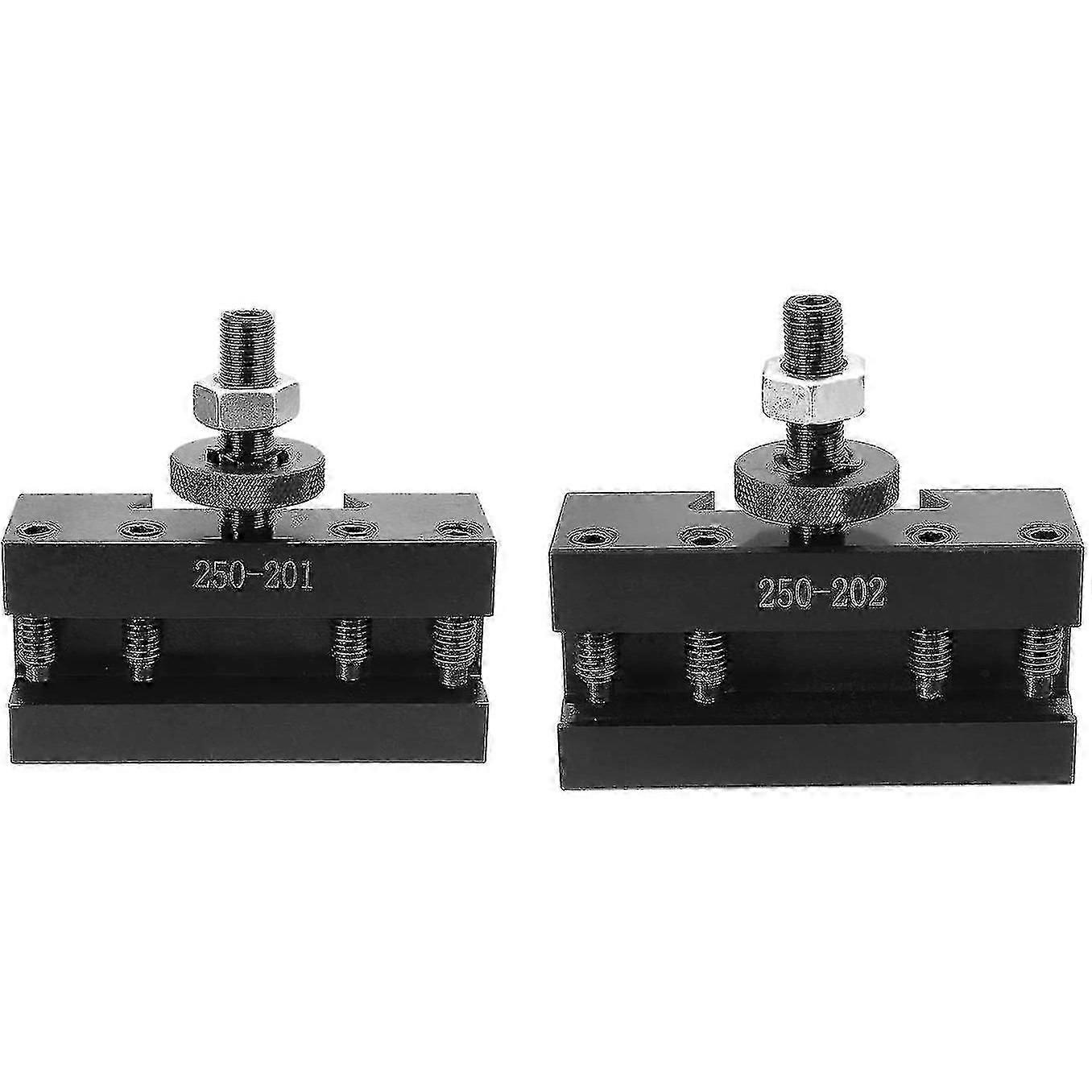 2pcs Quick Change Lathe Tool Post Turning Facing Holder Holder For Lathes -250-201 & 250-202