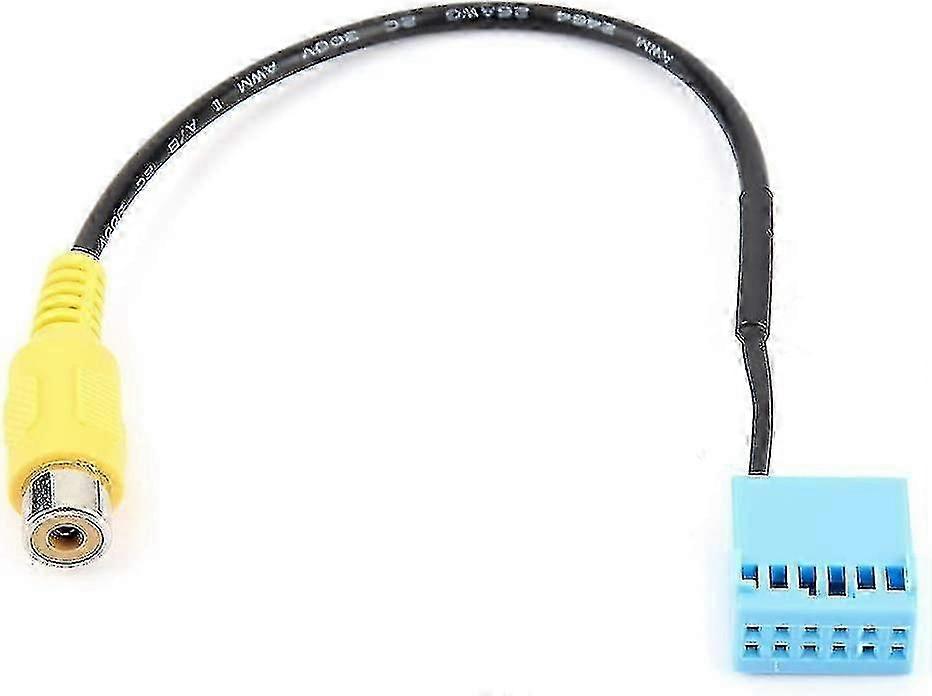 Car Rear View Camera Cable Adapter (Black yellow Blue) (1pcs)