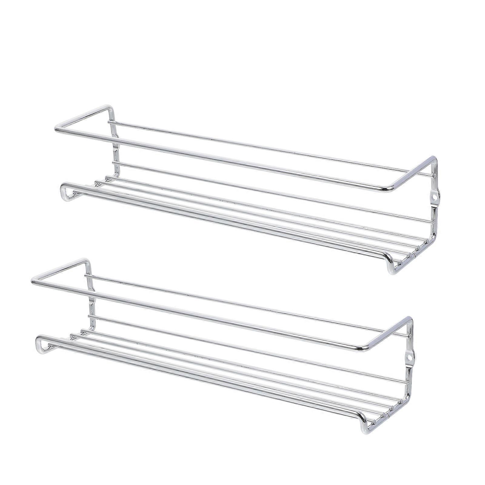 Wall Mounted Spice Rack & Condiment Shelf Set for Kitchen Organization, Sturdy Design for Home and Professional Use