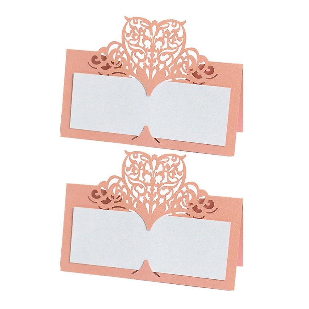 Table Name Card 50Pcs Pink Wedding Place Name Card with Unique Guest Experience for Party Decor