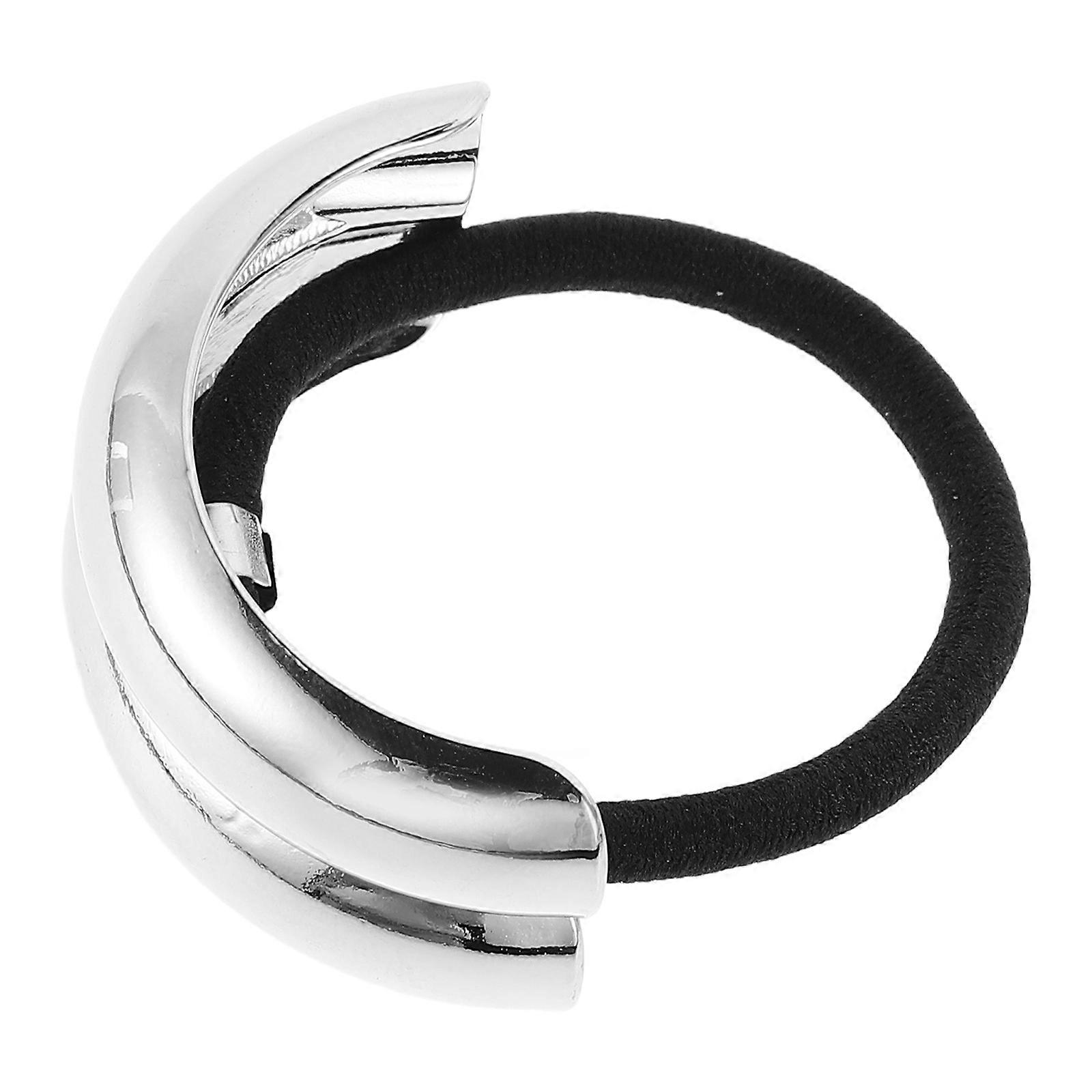 Vintage Geometric Metal Hair Hoop Elastic Headband for Women – Stylish Accessory for Brides & Special Occasions with Unique Cuff Design for