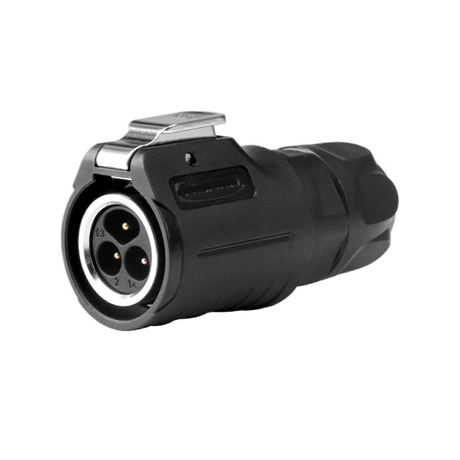 LP16 Aviation Socket 3-Core Waterproof Plug Screw Cap Wire Semimetal Male Plug Compatible With LP16 Systems