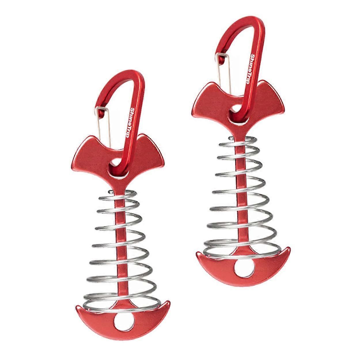 2 pieces of accessory ground nails camping pegs with design for secure tent setup, windproof and durable