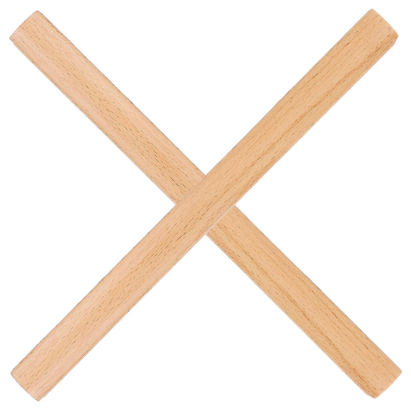 Wooden Drawer Pulls Khaki Color Simple Installation for Cabinets Desks and Wardrobes 2 Pieces