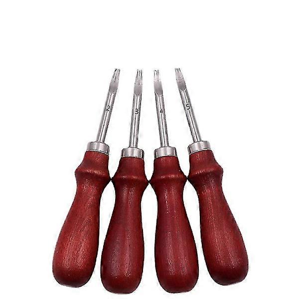 4 pieces leather edge scrapers Beveler Craft sharp edge tools