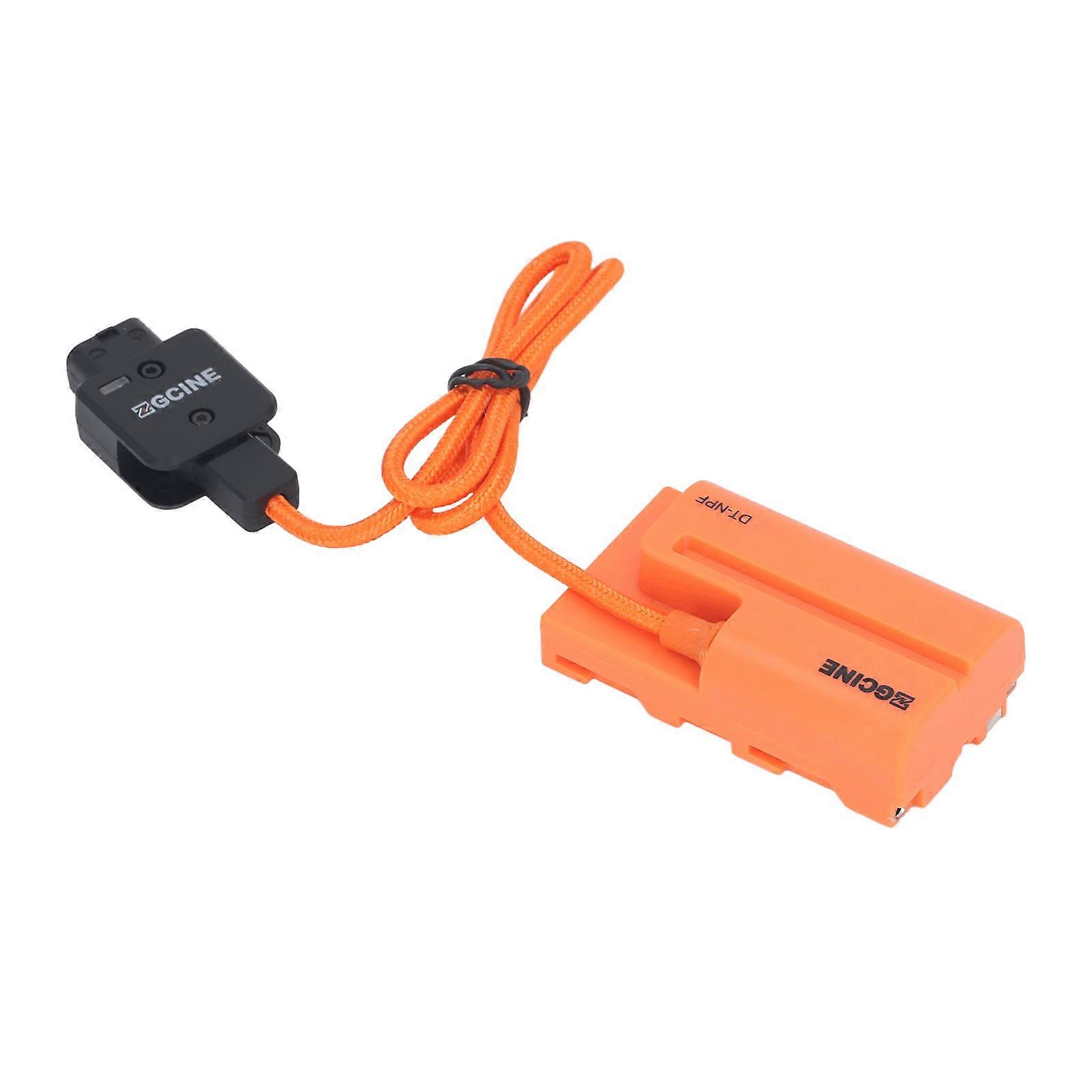 D Tap to NP F550 F570 F970 Dummy Battery DC Coupler for Camera Monitor LED Light Continuous Power Supply