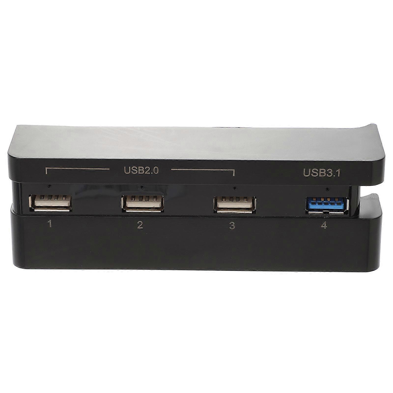 İnce Usb Hub Uzatma Kablosu, Oyun Ofisi Kullanımı İçin Usb Bağlantı Noktaları ile Abs Malzeme 1 Takım