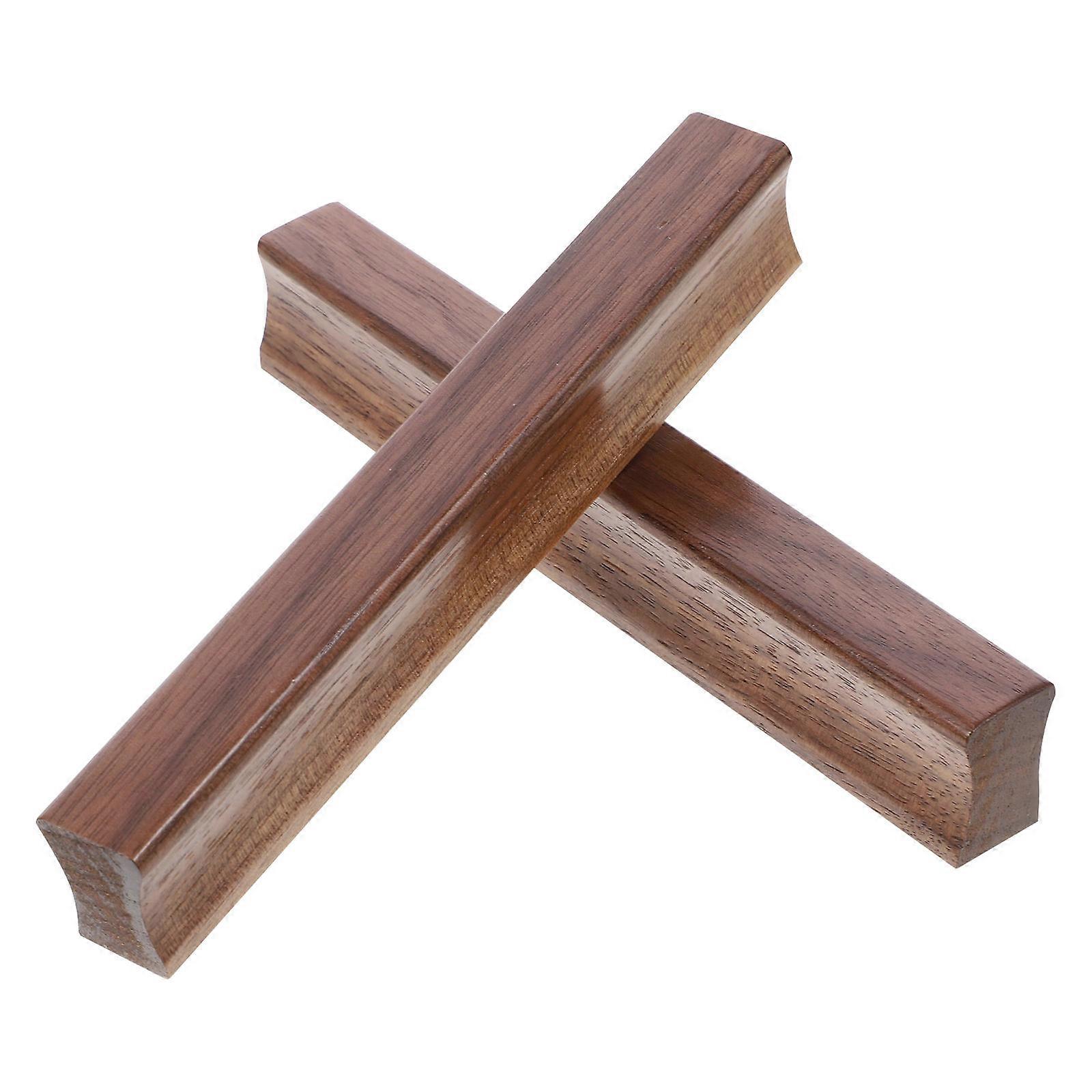 Modern Solid Wood Drawer Handles Minimalist Furniture Pulls for Cabinets, Wardrobes, Kitchens & Bathrooms Smooth Finish for Easy Handling (2pcs)